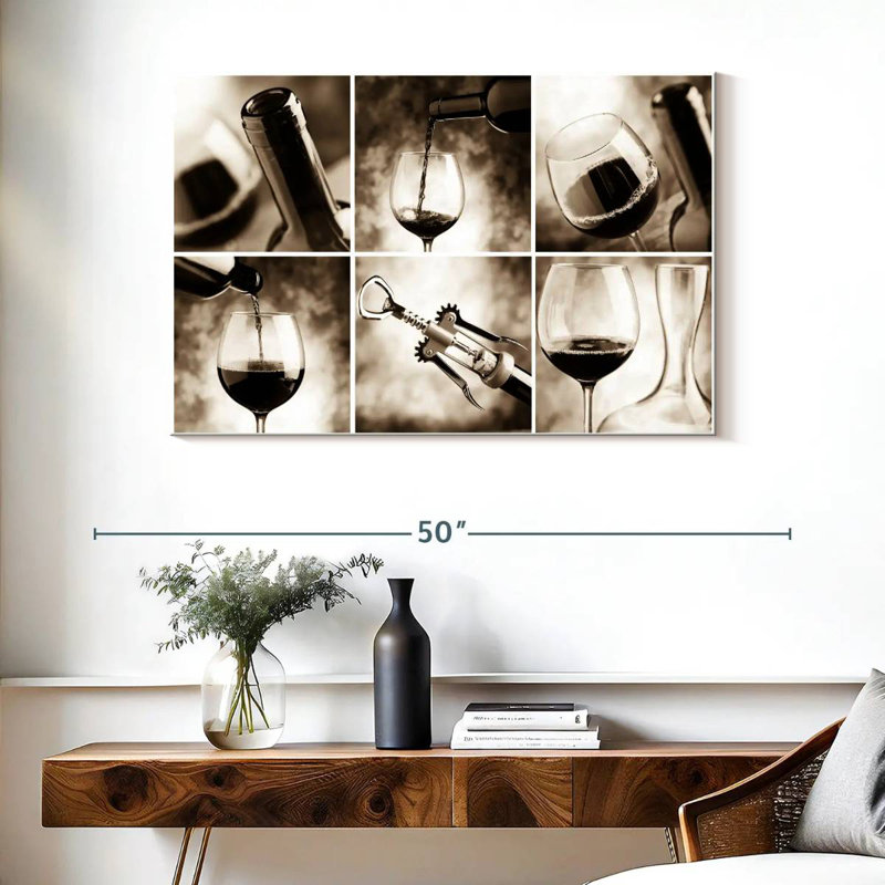 Yarlin débouchant le vin, H 26 po x l 39 po