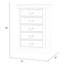 Commode en bois à cinq tiroirs Georgey-1828321899