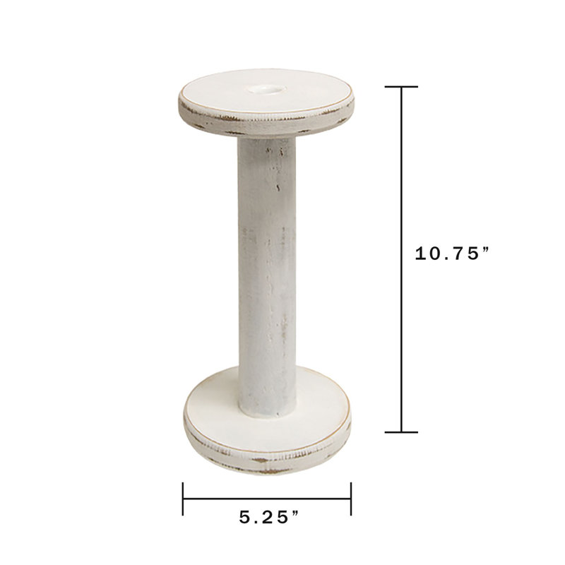 Bougeoir de table en bois 11 po