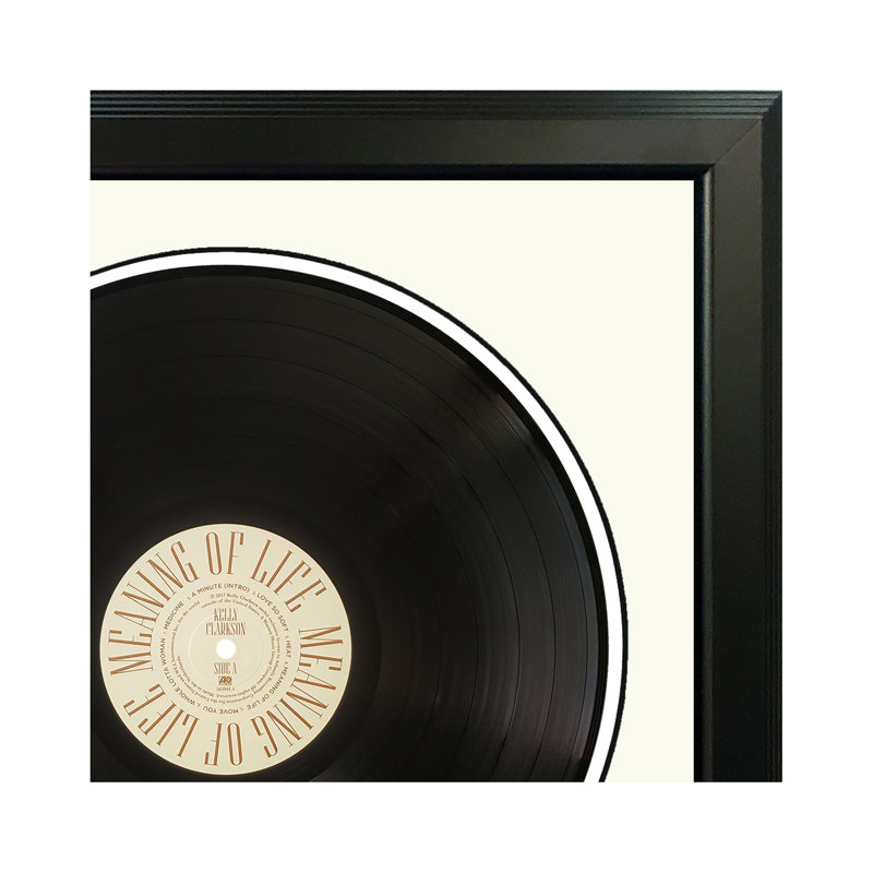 Disque vinyle encadré blanc Kelly Kelly Clarkson, Blanc