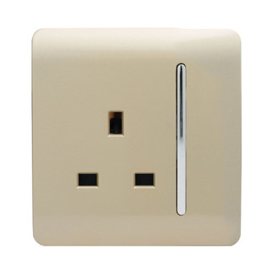 Trendi Switch 1 Gang 13 Amp Switched Plug Socket