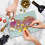 Planche à découper en verre trempé Ambesonne Saying Aquarelle Splash rouge fuchsia