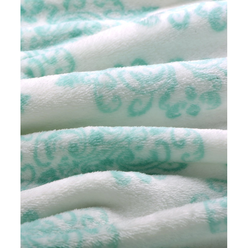 Fleece Gender Neutral Mid-Calf Bathrobe with Pockets, Cascade, Large