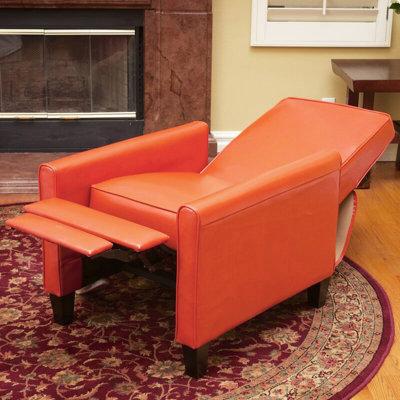 Fauteuil inclinable manuel en similicuir de 27 po de largeur Licause