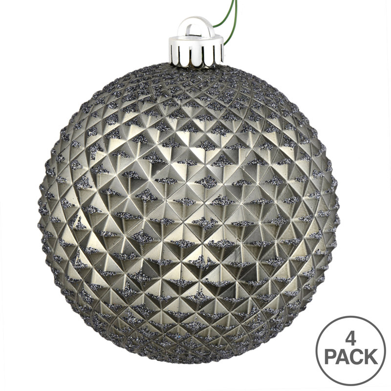 Ornement boule Durian Glitter, Roche calcaire