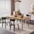 Solid Wood Dining Chairs, Armless Upholstered Modern Side Chairs With Linen Fabric Seat-858729779-858729788