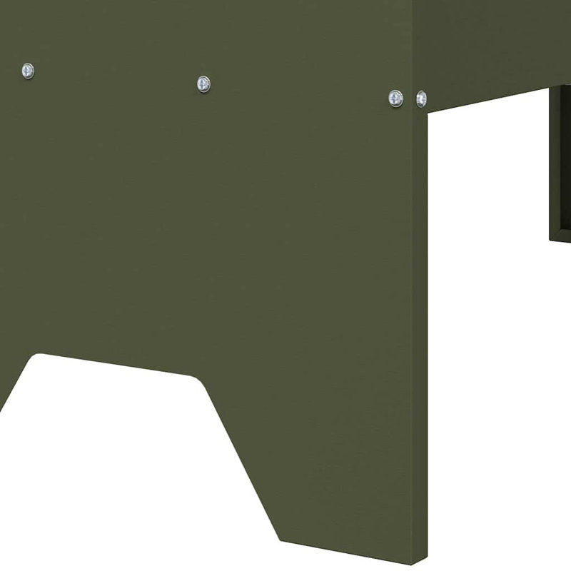 Cold-Rolled Steel Feeder, Olive Green