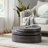 Rotating coffee table with sturdy base