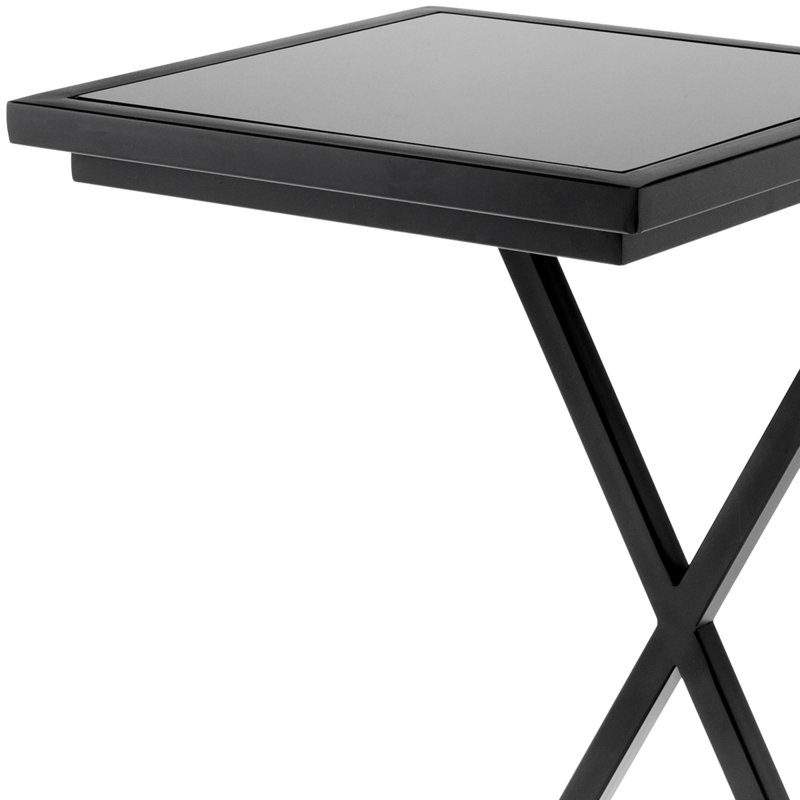 Glass Top End Table