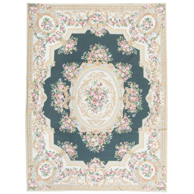 Wool Floral Area Rug