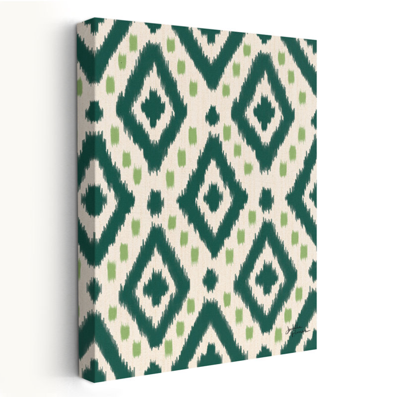 Motif de Jungle Love IIG - diamants vert émeraude, H 60 po x l 40 po