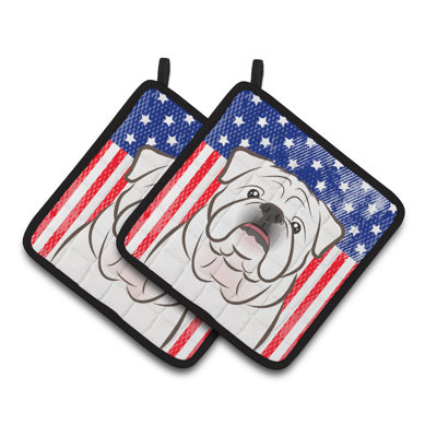 Caroline's Treasures American Flag Polyester Potholder