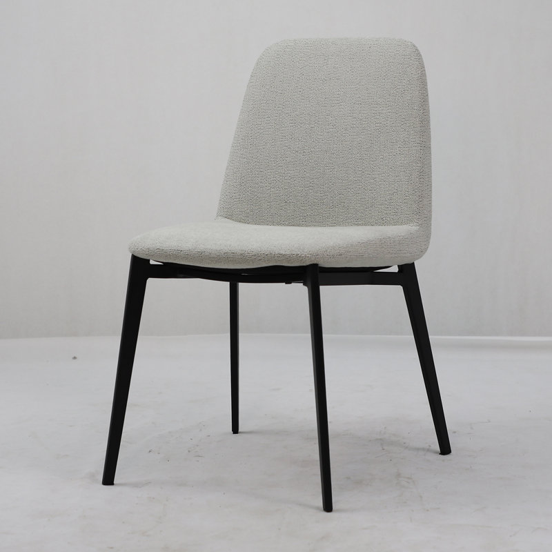 Chaise d'appoint rembourrée Clift, Tissu beige