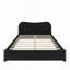 Lit plateforme tapissier avec pieds en bois-1079653069-1079653070