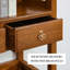 Bibliothèque de rangement en bois massif de style chinois antique