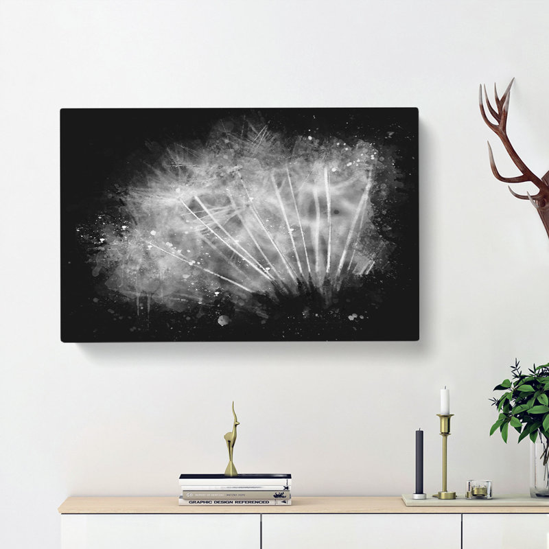 Dandelion Seed - Wrapped Canvas Painting, 50cm H x 76cm W x 3cm D