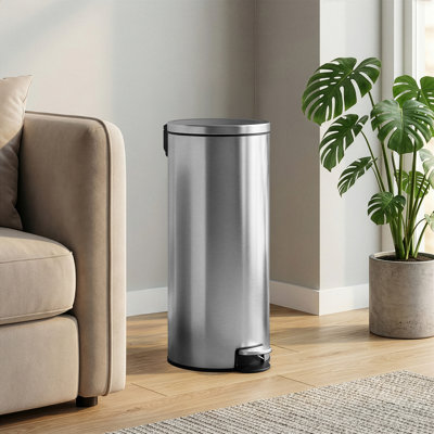 Metal Step On Recycling Bin - 30L