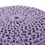 Pouf rond en coton Bordeaux, lavande-1963894426