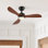 Ventilateur de plafond 42 po à 3 pales 42 po avec lumière et télécommande