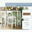 Ensemble de salle à manger rectangulaire en bois avec 2 chaises-409046687-409046682-409046676