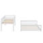 Lit superposé simple au-dessus de grand lit moderne avec échelle intégrée et garde-corps fiables-1101942597