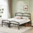 Rinalds 14" Metal Full Bed with Headboard & Footboard-187457515