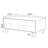 47.24" Black Solid Wood Rectangular Coffee Table