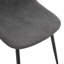 Ensemble de table et de chaises, chaises d'appoint rembourrées de style médiéval moderne, 6 chaises de salle à manger gris foncé et une table de salle à manger en bois aggloméré rectangulaire rustique de style industriel. W1151S01857