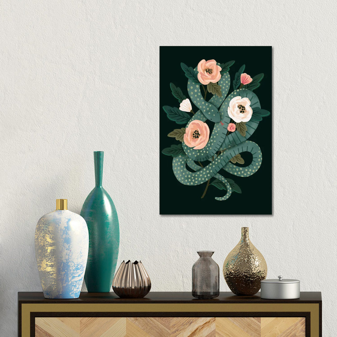 Skull & Snake I by Victoria Barnes - Gallery-Wrapped Canvas GiclÃ©e on Canvas