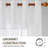 White Linen Sheer Light Filtering Privacy Curtains (Set of 2)-92983413