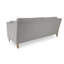 Canapé-lit moderne tapissier l 78 po Taelan, coussin amovible et pieds en bois de chêne