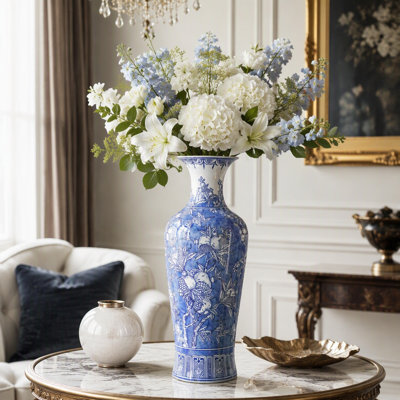 Vase en porcelaine D9.1x24.4