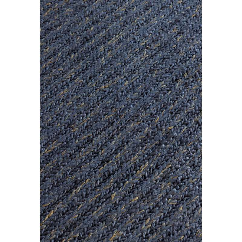 Craft Flatweave Chevron Area Rug in Denim, Rectangle 5'7" x 7'7"