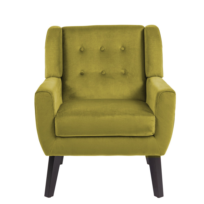 Fauteuil Jaqueze, Velours vert performance