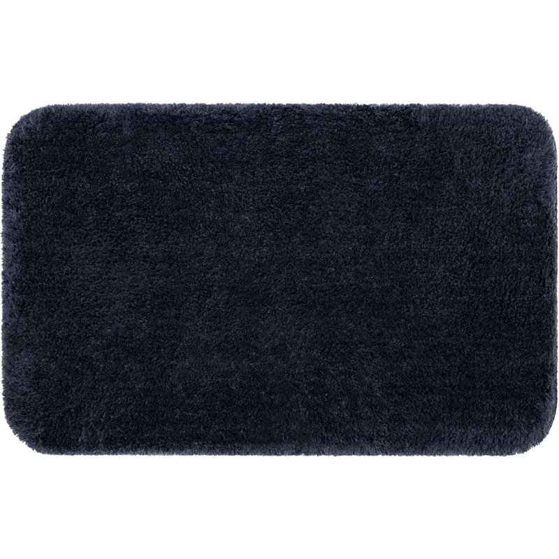 Benedetti Solid Polyester Machine Washable Bath Rug, 24" W x 40" H, Ivory