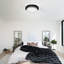 Plafonnier en cristal simple encastré à intensité variable pour chambre à coucher-133140039