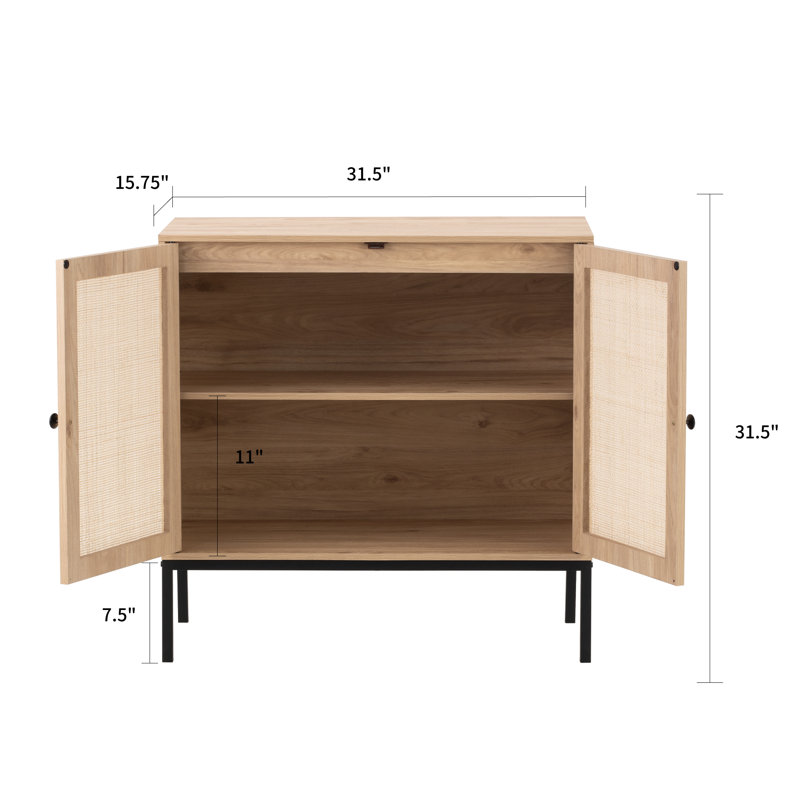 Buffet de 31,5 po de largeur Acelynn, Beige