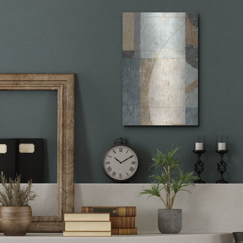 Wrought Studio ™ «Complementary Angles 1» par Suzanne Nicoll, art mural en métal, H 16 po x l 12 po