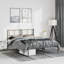 Structure de lit en métal Lyllah, acier robuste, sans matelas-627169520-627169521