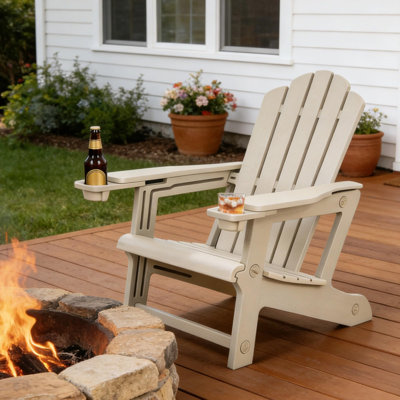 Fauteuil Adirondack d'extérieur mauve Hdpe
