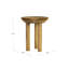 Table d'appoint à 3 pieds en bois de manguier Ebern Designs-1276445188