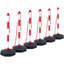 Traffic Delineator Post Cones with Fillable Base