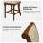 Blerona Farmhouse Swivel Bar Stool With Nailhead Trims Set Of 4-106913389