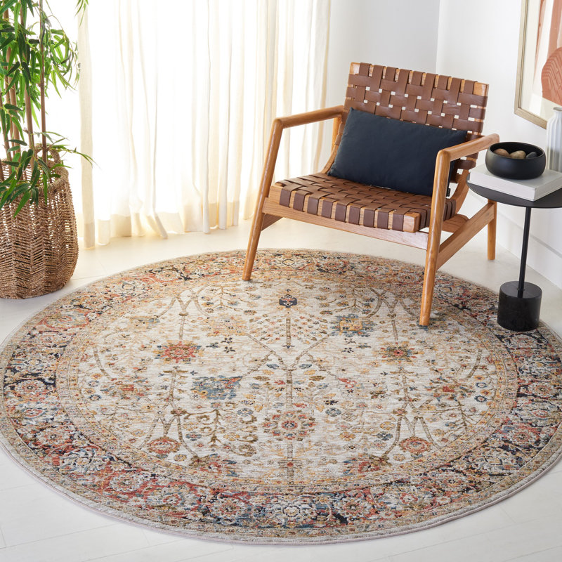 Silverado Performance Oriental Rug, Round 6'4"