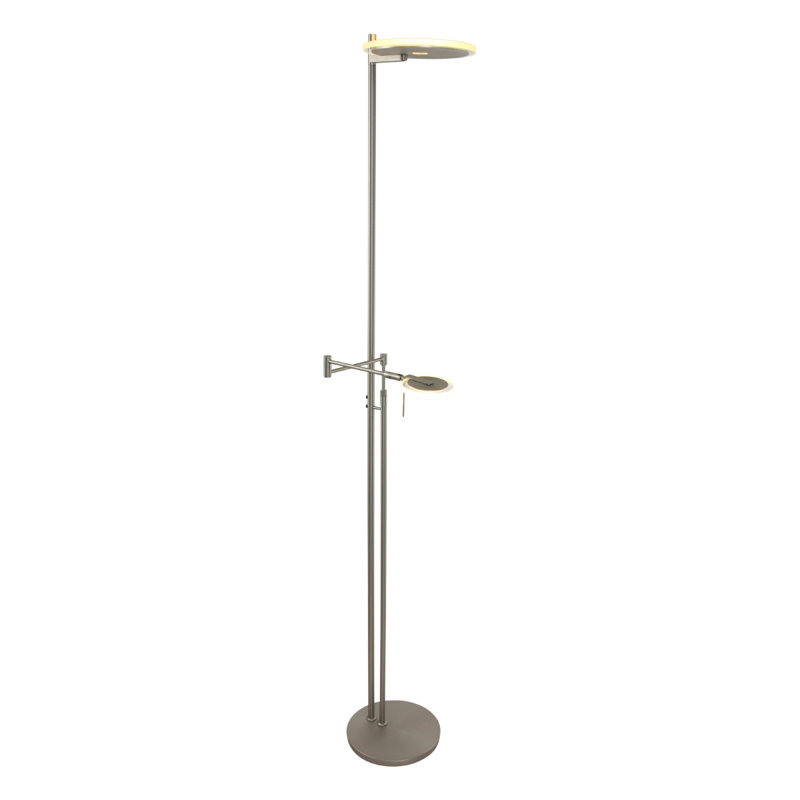 Tasoula 185cm LED Novelty Floor Lamp, Steel/White