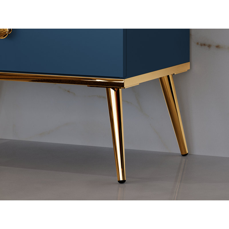 Raab 50cm W Manufactured Wood Bedside Table