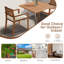 Chaise de patio empilable en bois