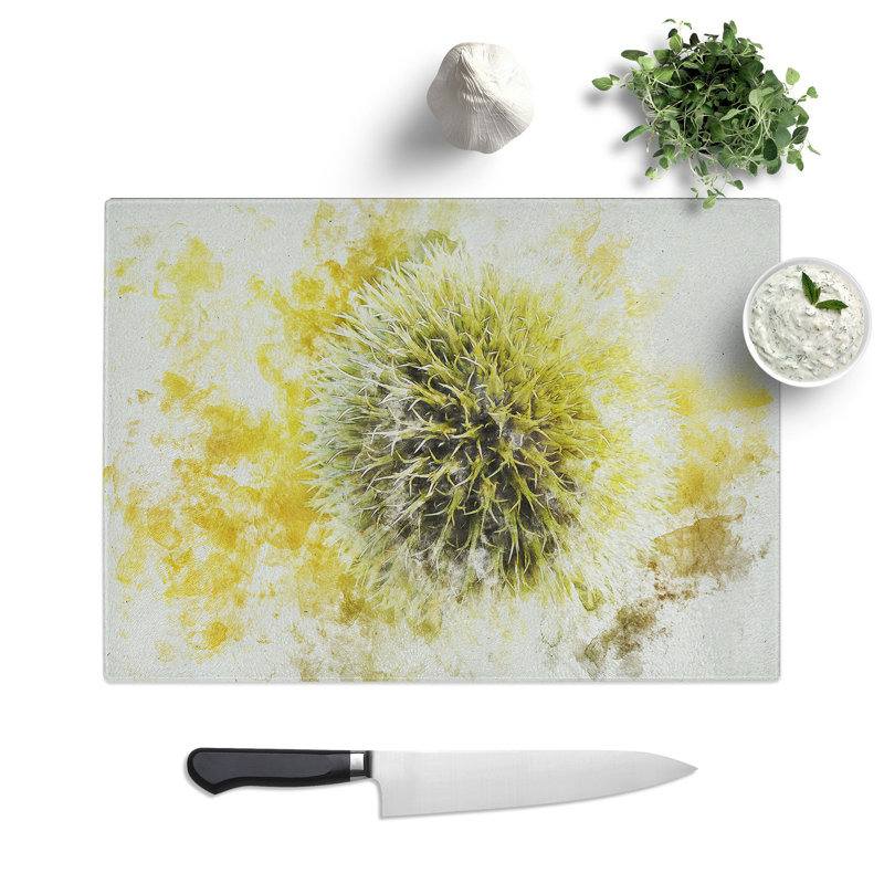 Thistle Flower Vol.2 Chopping Board, 28.5cm W x 39cm L
