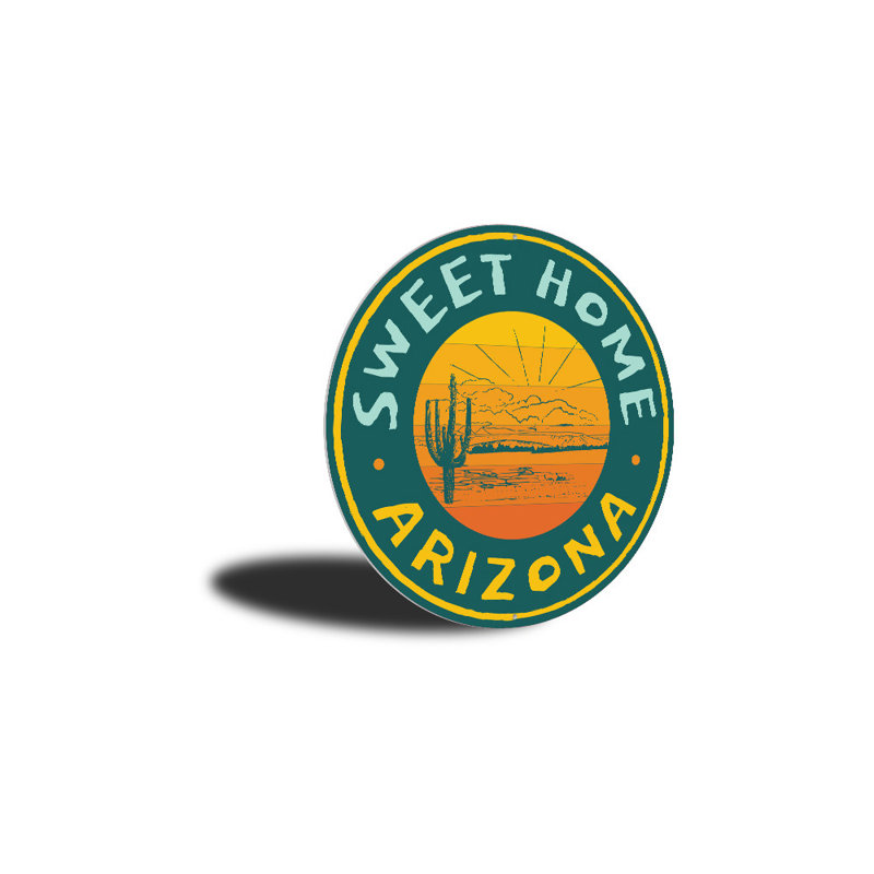 Plaque Arizona, H 12 po x l 12 po x P 0,04 po