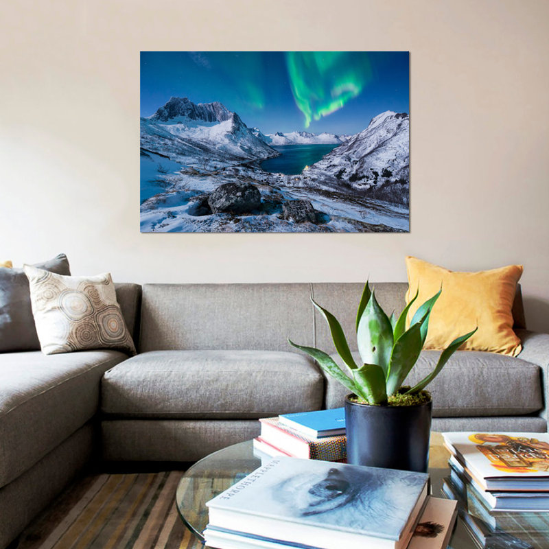 «I Love Norvège» par Stefan Hefele, impression sur toile tendue, H 8 po x l 12 po x P 0,75 po, Toile tendue, Pas de tapis